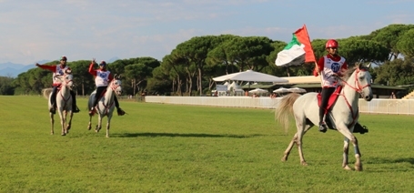 The riders of the UAE rule at San Rossore